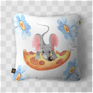 Watercolor Mouse Clipart Set - Cushion, HD Png Download