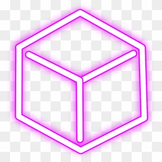 #neon #cube #freetoedit #square #pink #glow #light - Dpd Logo Black And White, HD Png Download