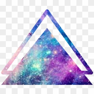 #overaly #png #galaxia - Triangle, Transparent Png