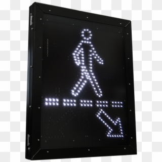 Pedestrian Crossing Led Blank Out Sign - Pedestrian, HD Png Download
