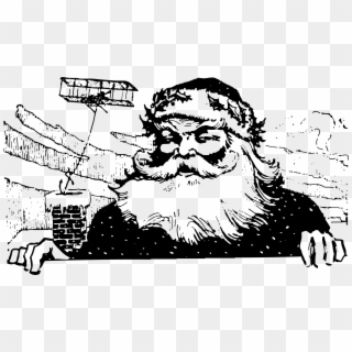 This Free Icons Png Design Of Santa Comes By Plane - Airplane, Transparent Png