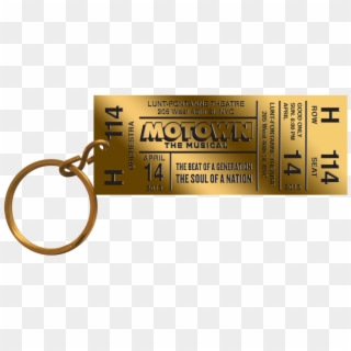 Gold Ticket Keychain - Keychain, HD Png Download