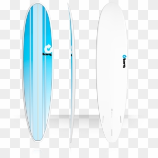 8'0 Torq Longboard New Classic Blue Vertical Stripes - Torq Surfboards, HD Png Download