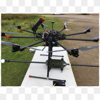 Close Up Of Multicopter Uav With Routescene Mounting - Helicopter Rotor, HD Png Download
