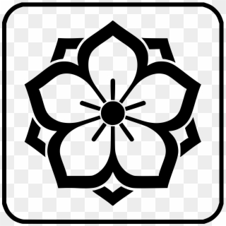 Chuinyaekikyo Png - Japanese Family Crest Flower, Transparent Png