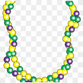 Jewelry Clipart Cartoon - Mardi Gras Beads Coloring Page, HD Png Download