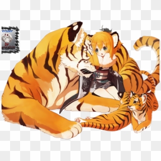 Tigres Clipart Anime Baby - Manga Tiger Girl, HD Png Download