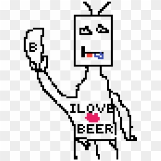 Beer Man - Hello Kitty Cross Stitch Patterns, HD Png Download