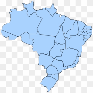 Mapa Do Brasil Clip Art - Mapa Do Brasil Editavel, HD Png Download