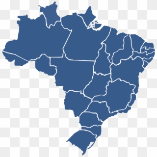 Mapa Do Brasil 3d Png - Map Of Elections In Brazil Results 2018, Transparent Png