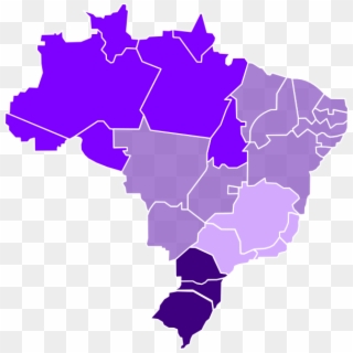 Mapa Do Brasil Hcv Clip Art - Mapa Brasil Para Apresentação, HD Png Download