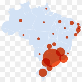 Enter Image Description Here - Mapa Coworking No Brasil, HD Png Download