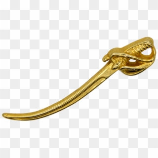 Sword Pin, Gold - Body Jewelry, HD Png Download