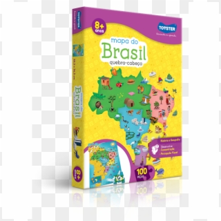 Quebra-cabeça Mapa Do Brasil - Mapa Do Brasil Quebra Cabeça Toyster, HD Png Download