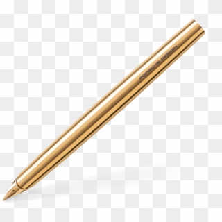 Solid Fountain Pen Gold Edition View - Solid Gold Pencil, HD Png Download