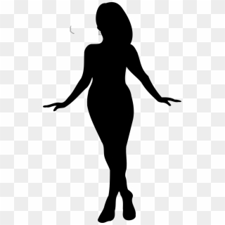 Woman Dance Pirouette Curvy Png Image - Woman Silhouette Clipart, Transparent Png