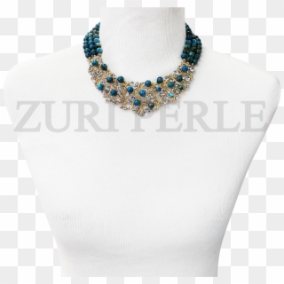 Handmade Blue Lace Agate Necklace, Made With Blue Lace - Necklace, HD Png Download