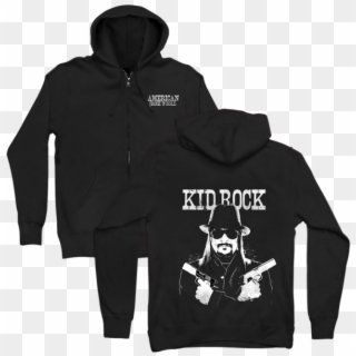 Kid Rock Crossed Guns Zip Hoodie - All Time Low Last Young Renegade Merch, HD Png Download