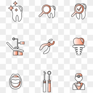 Icono Dientes Cuidado Dentista Png E Imagen Vectorial, Transparent Png