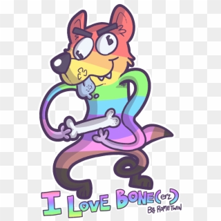 I Love Bone - Cartoon, HD Png Download