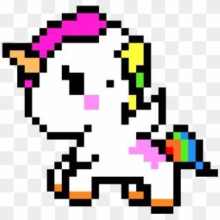 Baby Unicorn - Pixel Art Unicorn Easy, HD Png Download