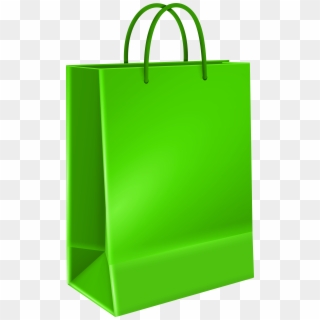 Gift Bag Green Transparent Image - Bag, HD Png Download
