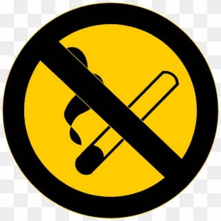 No Smoking Sign Clip Art Free N3 - No Entry Sign Yellow, HD Png Download