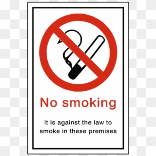 No Smoking Law Sign - Strictly No Smoking Sign, HD Png Download