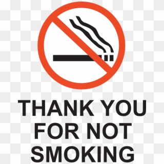 Smoking Forbidden Rule Png Image - Thank You For Not Smoking Printable, Transparent Png