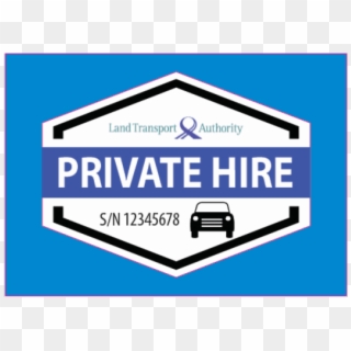 All Private Hire Cars To Display Tamper Evident Decals - Private Hire Cars Singapore, HD Png Download