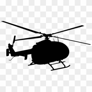 Helicopter Sillouette - Helicopter Png Black, Transparent Png