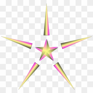 Clipart Christmas Star With Pulsing Colors - Graphic Design, HD Png Download