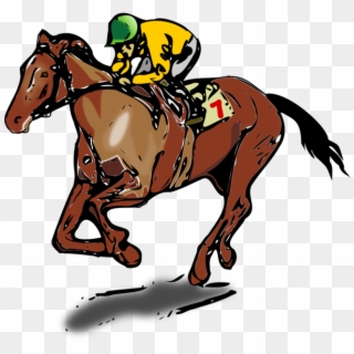 Horse Racing The Kentucky Derby Jockey - Horse Racing Clipart, HD Png Download