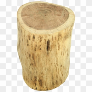 Natural Tree Stump Accent Table - Tree Stump, HD Png Download