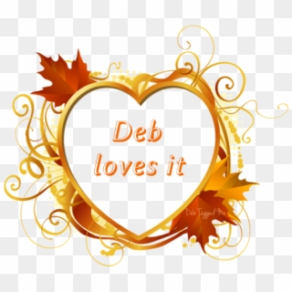 Glitter Text » Personal » Deb Loves It Fall - Рамки Для Фотошопа Сердцем, HD Png Download