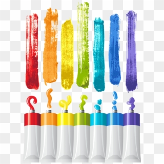 Tubes Ambiances Déco Bright Paint Colors, Paint Vector, - Oil Paint, HD Png Download