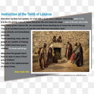 Jesus Raises Lazarus From The Dead, HD Png Download