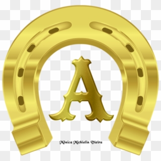 Alfabeto Ferradura De Cavalo Dourado Em Png - Circle, Transparent Png