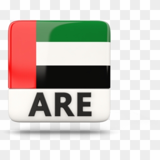 Illustration Of Flag Of United Arab Emirates - Square Icon With Flag Of Georgia And Iso Code, HD Png Download