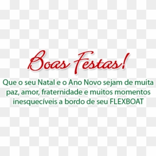 Natal Flex Boas - Bienvenido Verano, HD Png Download