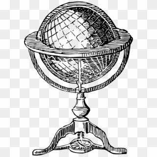 Globe Asset - Vintage Globe Vector, HD Png Download