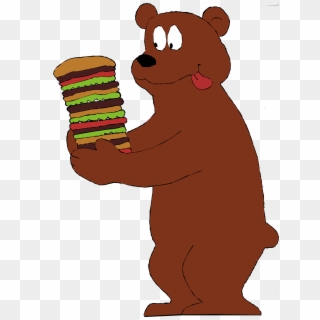 Teddy Bear Eating Hamburger, HD Png Download