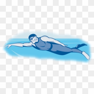 Png Transparent History Of Swimming Types - Man Swimming, Png Download