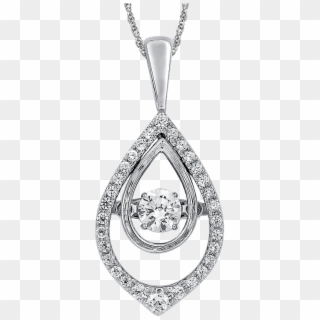 Sdc Creations Dancing Diamond Tear-shaped Pendant In - Locket, HD Png Download