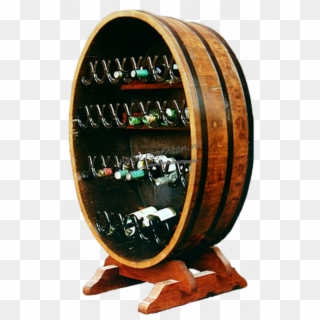 Whiskey Barrels, Vides, Wine Rack, Barrels, Bottle, - Wood, HD Png Download
