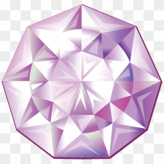 Cartoon Purple Element - Free Vector Diamonds, HD Png Download