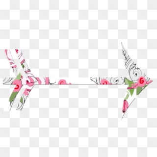 Arrow Clip Art Shabby Chic - Floral Design, HD Png Download