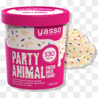 Birthday Cake Flavor - Yasso Party Animal Ice Cream, HD Png Download