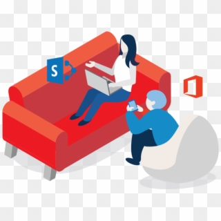Access Office 365/sharepoint - Sofa Bed, HD Png Download
