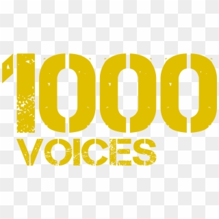 1000 Voices Banner No Background - 1000 Number No Background, HD Png Download